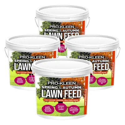 (4 x 2.5KG) ProKleen Spring and Autumn Lawn Feed