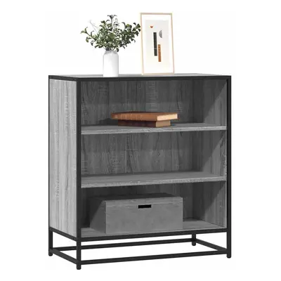 vidaXL Sideboard Grey Sonoma 68x35x76 cm Engineered Wood and Metal