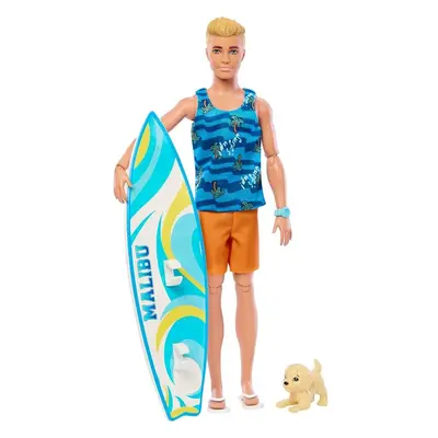 Barbie Deluxe Ken Doll with Surfboard