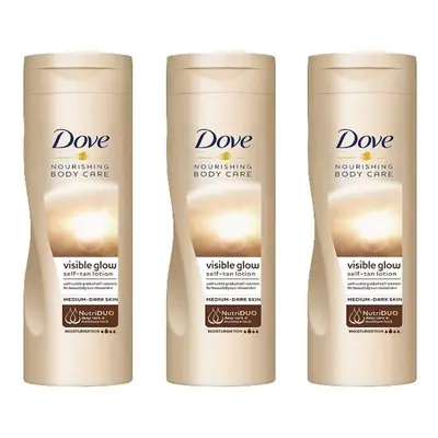 Dove Summer Glow Body Lotion for Medium to Dark Skin, ml, Pack of