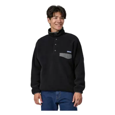 (Patagonia Men's Synchilla Snap-T Fleece Pullover (Black/Forge Grey) - M) Patagonia Men's Synchi