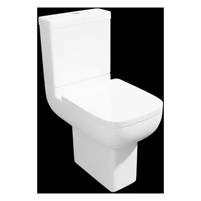 NRG Comfort Height Close Coupled Pan With Cistern & Soft Close Seat for Bathroom WC