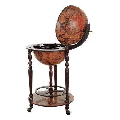 HOMCOM Globe Shaped Retro Style Bar Cabinet Wine Storage Trolley