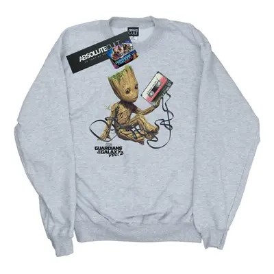 (L, Sports Grey) Marvel Mens Guardians Of The Galaxy Groot Tape Sweatshirt