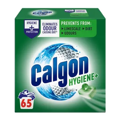 Calgon Hygiene Plus Water Softener Tablets, Washing Machine Cleaner & Limescale Remover, Kills 9