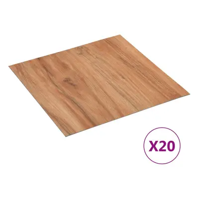 vidaXL 20x Self-adhesive Flooring Planks PVC Light Wood Carpet Laminate Floor