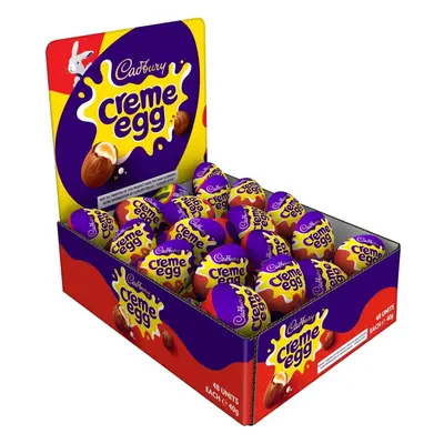 Cadbury Creme Egg (Pack of 48). Easter, Egg Hunt,Present, Chocolate Filled Eggs OFFICIAL