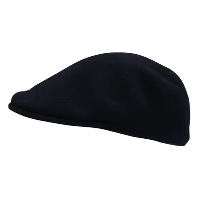 (XL) KANGOL Wool Ivy Cap Mens Warm Winter Flat Classic Hat - Dark Blue (Navy)