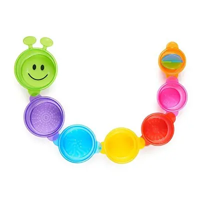 Munchkin Caterpillar Spillers Bath Toy, Stacking Cups, Multi-Colour