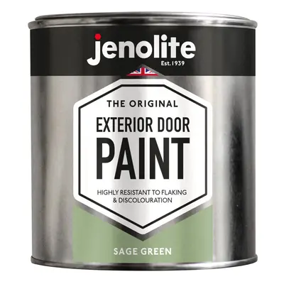 (1 Litre, Sage Green) JENOLITE Exterior Door Paint - Metal & Wood Doors & Garage Doors