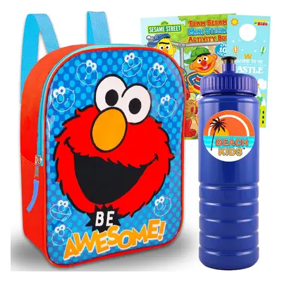 Sesame Street Elmo Toddler Backpack Set - Bundle with Deluxe 11""Sesame Street Elmo Mini Backpac