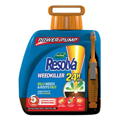 Resolva Weedkiller 24HR Ready To Use Powerpump 5L