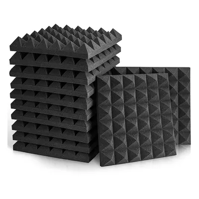 (Pack of 36) Self-Adhesive Acoustic Foam Wall Panels (30 x cm) Sound Proofing Panels