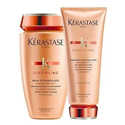 Kerastase Discipline Bain Fluidealiste Shampoo 250ml & Fondant Fluidealiste 200ml (Shampoo & Con