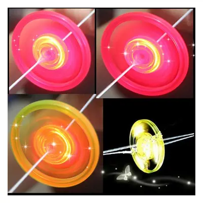 Pull String Flashing Flywheel Flashing Top Childhood Classic Toy for Kids And Adluts