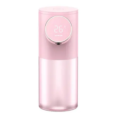 (Pink) Temperature Display Automatic Foam Soap Dispenser