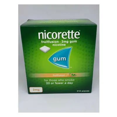 Nicorette Fruitfusion gum 2mg pieces