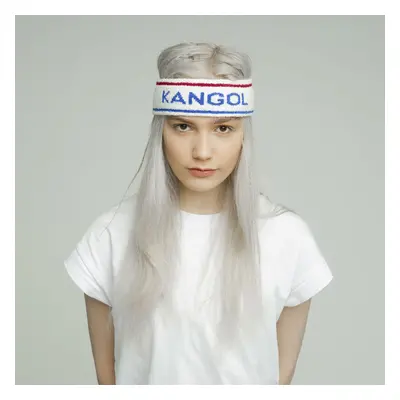 Kangol Bermuda Stripe Headband Stretch Sweatband - White/Ciano - One Size