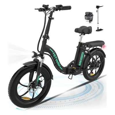 (HITWAY E bike Electric Bike 20" Fold Bike, Off-Road MT Bike CityBike) HITWAY E bike Electric Bi