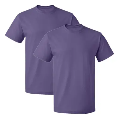 Fruit of the Loom Men's Crew T-Shirt (2 Pack) Purple Medium