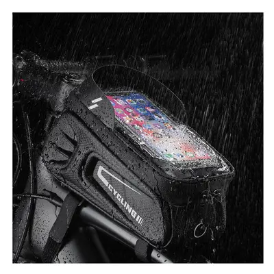 1.7L 6.4inch Bicycle Bag Waterproof Touch Screen Front Tube Frame MTB Road Bike Bag Outdoor Camp