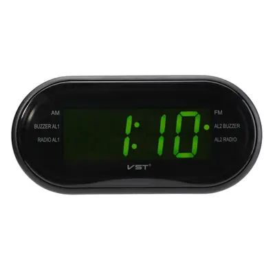 (Yellow+Green) 1/2" LED Display Alarm Clock Timer AM/FM Radio 24-Hour System Multi-function