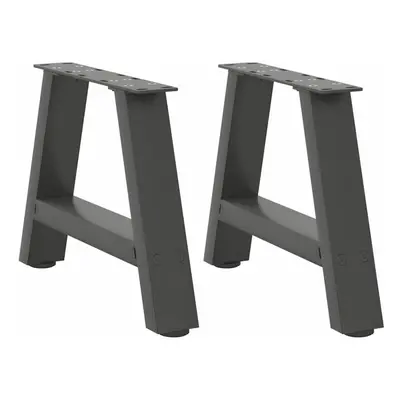 (anthracite, x (30-31) cm) vidaXL Coffee Table Legs A-Shaped Desk Legs Metal Bar Stand DIY pcs S