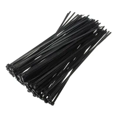 (Black, 40cm) Nylon 5mm 15/20/25/30/35/40cm Black/White Nylon Self-locking Cable Tie Zip Ties St