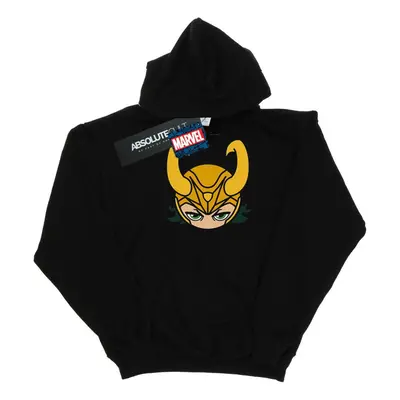 (5-6 Years, Black) Marvel Boys Loki Close Up Hoodie