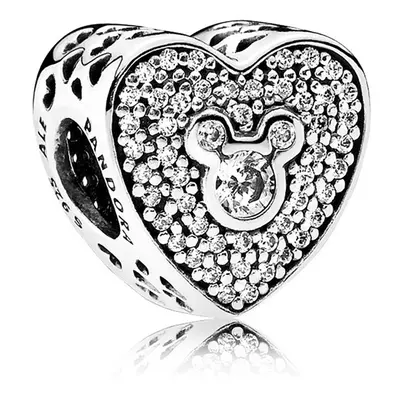 Pandora Disney Mickey & Minnie Sparkling Heart Charm 792049CZ