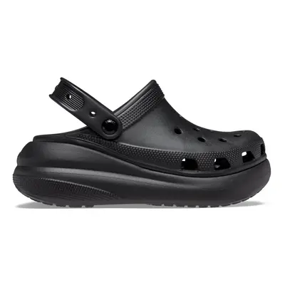 (Mens US / Womens US 13) Crocs Classic Crush Platform Clog Sandals - Black