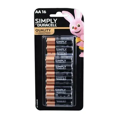 Duracell AA Simply Batteries 1.5 Volts Alkaline Battery - Pack of