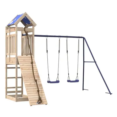 vidaXL Outdoor Playset Garden Playhouse Playground Equipment Solid Wood Pine