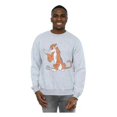 (S, Heather Grey) Disney Mens The Jungle Book Classic Shere Khan Sweatshirt