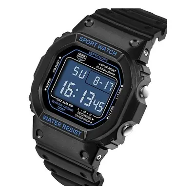 (Blue) Waterproof Sport Digital Men Watch Fashion LED Display