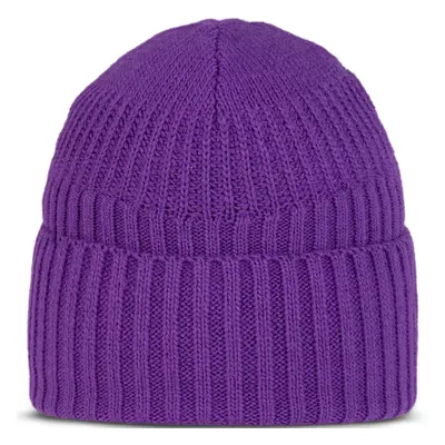 (One Size, Purple) Buff Unisex Renso Chunky Knit Cuffed Fleece Lined Beanie Hat