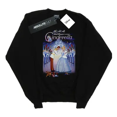 (S, Black) Disney Womens/Ladies Cinderella Collage Poster Sweatshirt