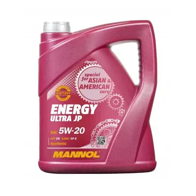 5L MANNOL Energy Ultra JP 5w20 Synthetic Ecoboost Engine Oil GM dexos1