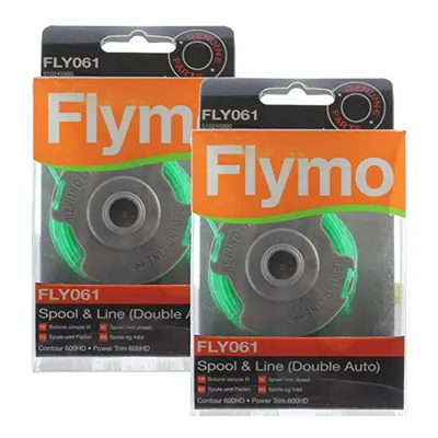 Genuine Contour 600HD Strimmer 2.0mm Double Auto Spool & Line (Pack of 2, FLY061)