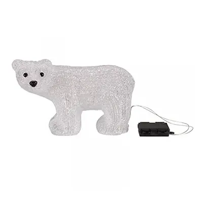 Polar Cub Acrylic LED Outdoor Indoor Xmas Decoration Light Up Ornament