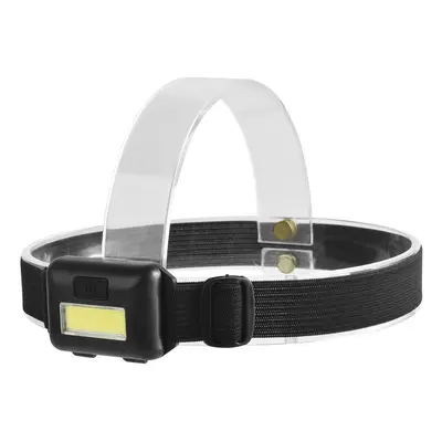 (Black) 450LM COB LED Ultralight Headlamp Switch Modes Adjustable Camping Running 3*AAAA Battery