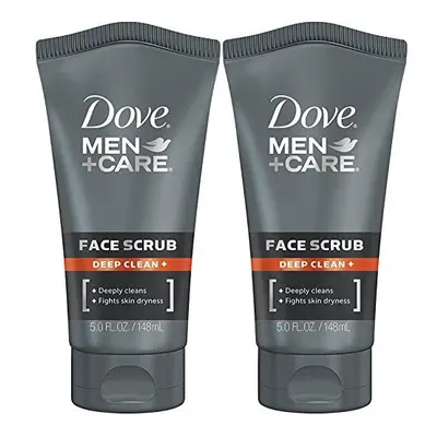 Dove Men+Care Face Scrub, Deep Clean Plus, Ounce (Pack of 2)