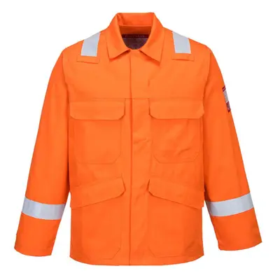 (L, Orange) Portwest Mens FR25 Bizflame Plus Jacket