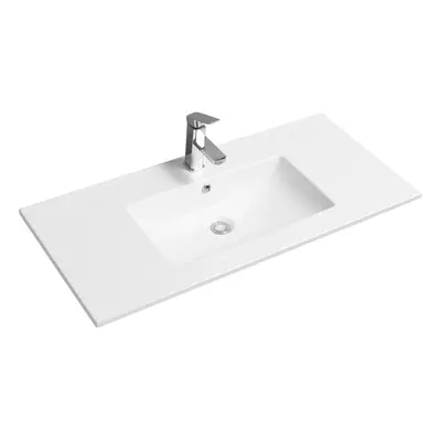 (101cm, Scooped - Thin Edge) Ceramic Inset Basins Various Sizes and Styles