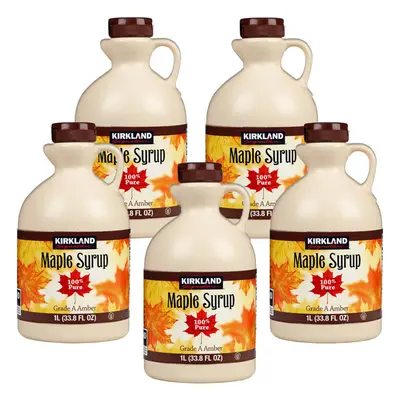 Kirkland Signature Canadian Maple Syrup - 1L - Grade A Amber PACK OF