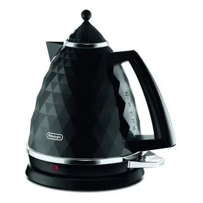 (Black) De'Longhi Brilliante Kettle, anti-scale filter, 1.7 Liters, 360Â° swivel base, KBJ3001BK