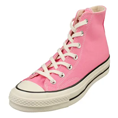 (4.5) Converse Chuck Hi Unisex Fashion Trainers in Pink