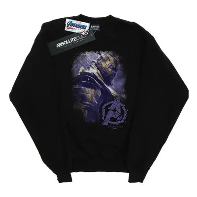 (M, Black) Marvel Mens Avengers Endgame Thanos Brushed Sweatshirt