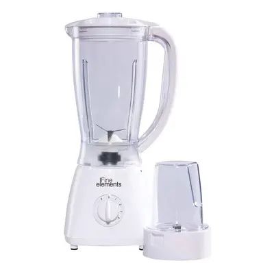 Fine Elements Jug Blender with Coffee Grinder 1500ml Capacity White