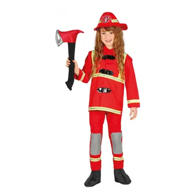 (5 to years (110-115 cm)) Children's red firefighter costume